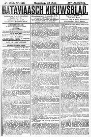 NEDERLANDSCH INDIE. Batavia, 23 Mei 1910. in Bataviaasch nieuwsblad