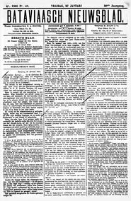 NEDERLANDSCH INDIË. Batavia, 27 Janauri 1905. in Bataviaasch nieuwsblad