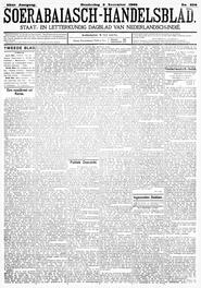 Nederlandsch-Indië. SOERABAJA, 2 November 1905. Sluiting der Mails te Soerabaia. in Soerabaijasch handelsblad