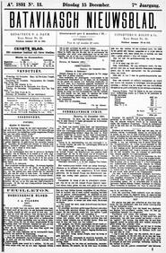 NEDERLANDSCH INDIE. BATAVIA, 15 December 1891. in Bataviaasch nieuwsblad