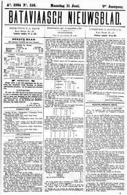 NEDERLANDSCH INDIË. BATAVIA, 11 Juni 1894. in Bataviaasch nieuwsblad