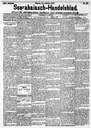 Nederlandsch-Indië SOERABATA, 29 AUGUSTUS 1899. in Soerabaijasch handelsblad
