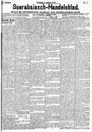 Nederlandsch-Indië. SOERABAIA, 9 Januari 1901. Sluiting der Mails te Soerabaia. in Soerabaijasch handelsblad