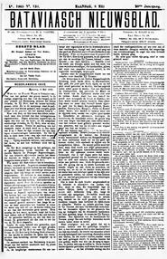 NEDERLANDSCH INDIË. Batavia, 8 Mei 1905. in Bataviaasch nieuwsblad