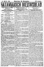 NEDERLANDSCH INDIE. Batavia, 23 November 1907. in Bataviaasch nieuwsblad