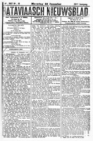 NEDERLANDSCH INDIË. Batavia, 23 December 1907. in Bataviaasch nieuwsblad