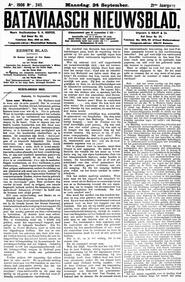 NEDERLANDSCH INDIE. Batavia, 24 September 1906. in Bataviaasch nieuwsblad