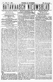 NEDERLANDSCH INDIË. Batavia, 25 November 1904. in Bataviaasch nieuwsblad