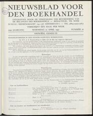 Nieuwsblad voor den boekhandel jrg 104, 1937, no 16, 21-04-1937 in 