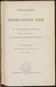 Tijdschrift voor Neerland's Indië jrg 16, 1887 (1e deel) [Inhoudsopgave]
