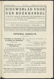Nieuwsblad voor den boekhandel jrg 80, 1913, no 97, 19-12-1913 in 