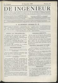 De ingenieur; Weekblad gewĳd aan de techniek en de economie van openbare werken en nĳverheid jrg 43, 1928, no 38, 22-09-1928 in 