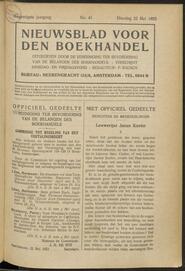 Nieuwsblad voor den boekhandel jrg 90, 1923, no 41, 22-05-1923 in 