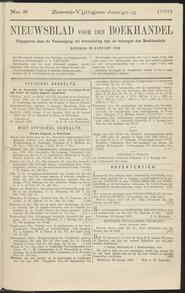 Nieuwsblad voor den boekhandel jrg 56, 1889, no 8, 29-01-1889 in 