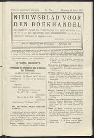 Nieuwsblad voor den boekhandel jrg 79, 1912, no 21, 12-03-1912 in 