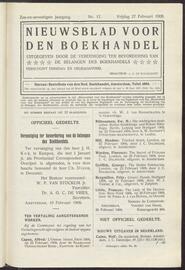 Nieuwsblad voor den boekhandel jrg 76, 1909, no 17, 27-02-1909 in 
