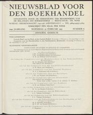 Nieuwsblad voor den boekhandel jrg 104, 1937, no 6, 10-02-1937 in 