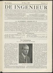 De ingenieur; Orgaan van het Kon. Instituut van Ingenieurs- van de vereeniging van Delftsche Ingenieurs jrg 45, 1930, no 13, 28-03-1930 in 