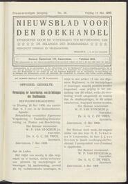 Nieuwsblad voor den boekhandel jrg 76, 1909, no 39, 14-05-1909 in 