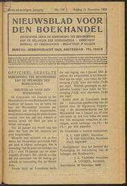 Nieuwsblad voor den boekhandel jrg 87, 1920, no 100, 31-12-1920 in 