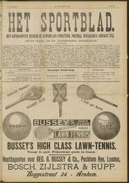 Het sportblad; Officiëel orgaan van den Nederlandschen Athletiek-Bond jrg 7, 1899, no 32, 10-08-1899 in 