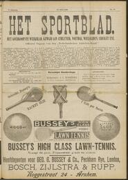 Het sportblad; Officiëel orgaan van den Nederlandschen Athletiek-Bond jrg 7, 1899, no 29, 20-07-1899 in 