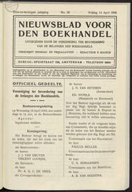 Nieuwsblad voor den boekhandel jrg 83, 1916, no 30, 14-04-1916 in 