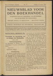 Nieuwsblad voor den boekhandel jrg 83, 1916, no 75, 06-10-1916 in 