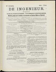 De ingenieur; Weekblad gewĳd aan de techniek en de economie van openbare werken en nĳverheid jrg 28, 1913, no 30, 26-07-1913 in 