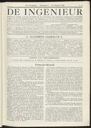 De ingenieur; Weekblad gewĳd aan de techniek en de economie van openbare werken en nĳverheid jrg 51, 1936, no 5, 31-01-1936 in 