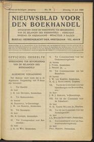 Nieuwsblad voor den boekhandel jrg 87, 1920, no 56, 13-07-1920 in 