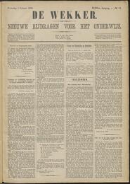 De wekker; nieuwe bijdragen voor het onderwijs jrg 39, 1880, no 10, 04-02-1880 in 