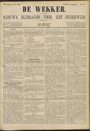 De wekker; nieuwe bijdragen voor het onderwijs jrg 44, 1887, no 58, 20-07-1887 in 