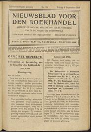 Nieuwsblad voor den boekhandel jrg 83, 1916, no 65, 01-09-1916 in 