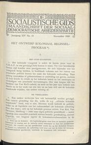 De socialistische gids; maandschrift der Sociaal-Democratische Arbeiderspartij jrg 14, 1929, no 11