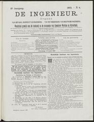De ingenieur; Weekblad gewĳd aan de techniek en de economie van openbare werken en nĳverheid jrg 18, 1903, no 4, 24-01-1903 in 