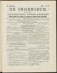 De ingenieur; Weekblad gewĳd aan de techniek en de economie van openbare werken en nĳverheid jrg 22, 1907, no 27, 06-07-1907 in 