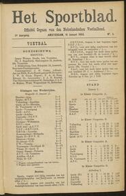 Het sportblad; Officiëel orgaan van den Nederlandschen Voetbalbond jrg 11, 1903, no 3, 16-01-1903 in 