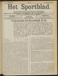 Het sportblad; voor Voetbal, Wielrijden, Cricket, Athletiek en andere sporten jrg 34, 1926, no 13, 31-03-1926 in 