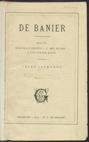 De banier; tijdschrift van 'Het jonge Holland' jrg 5, 1879 (deel 1), no 1