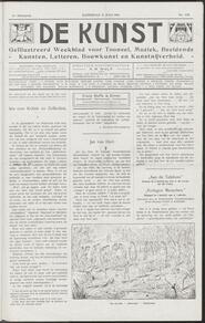 De kunst; geïllustreerd weekblad voor tooneel, muziek, beeldende kunsten, letteren, bouwkunst en nĳverheid jrg 2, 1909, no 128, 09-07-1910 in 