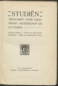 Studiën; Tijdschrift voor godsdienst, wetenschap en letteren jrg 52, 1919 (93), no 93 [Inhoudsopgave]