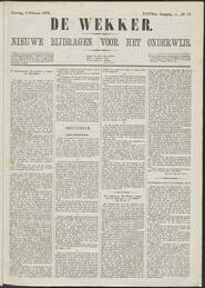 De wekker; nieuwe bijdragen voor het onderwijs jrg 37, 1878, no 12, 09-02-1878 in 