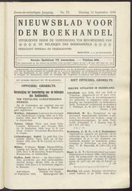 Nieuwsblad voor den boekhandel jrg 77, 1910, no 73, 13-09-1910 in 