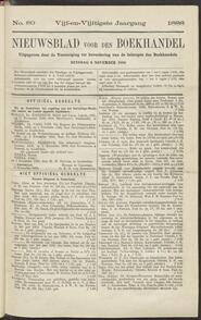 Nieuwsblad voor den boekhandel jrg 55, 1888, no 89, 06-11-1888 in 