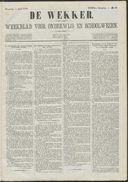 De wekker; weekblad voor onderwijs en schoolwezen jrg 33, 1876, no 28, 05-04-1876 in 