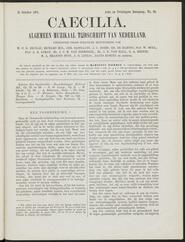 Caecilia; algemeen muzikaal tijdschrift van Nederland jrg 28, 1871, no 20