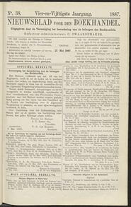 Nieuwsblad voor den boekhandel jrg 54, 1887, no 38, 13-05-1887 in 