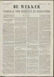 De wekker; weekblad voor onderwijs en schoolwezen jrg 33, 1876, no 33, 22-04-1876 in 