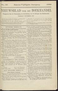 Nieuwsblad voor den boekhandel jrg 56, 1889, no 89, 08-11-1889 in 